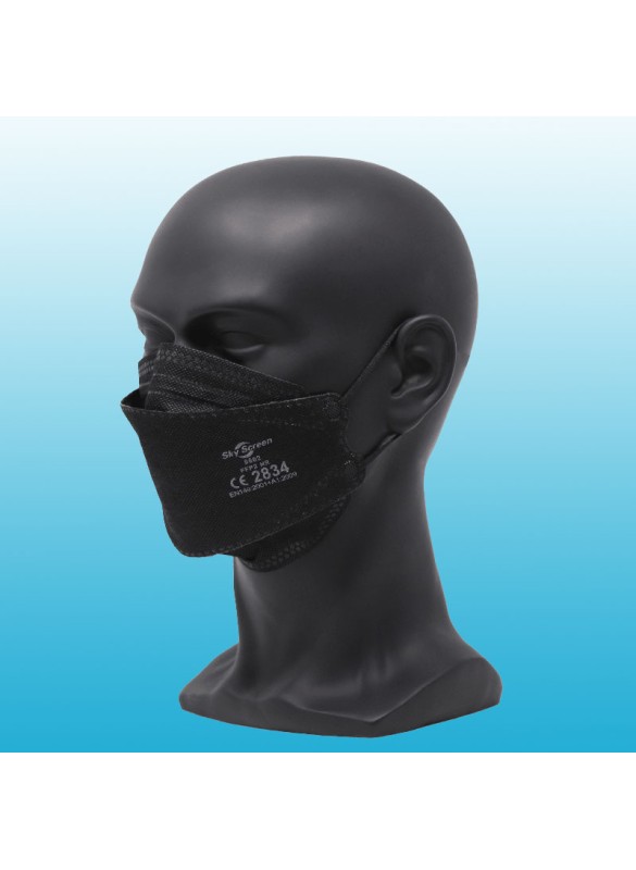 Fischmaul FFP2 Maske Schwarz